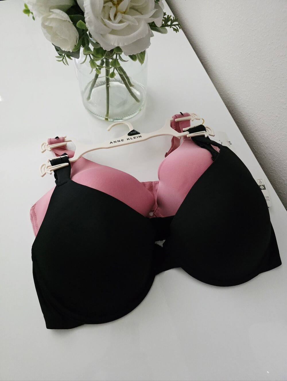 ANNE KLEIN🩷 Brand New 2-Pack Full Figure T-Shirt Bra SIZE 42D